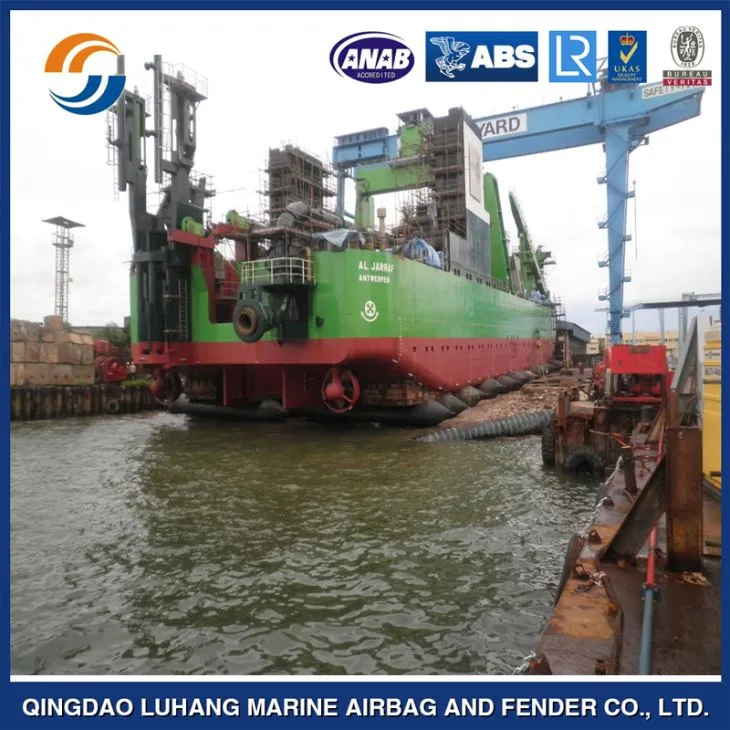 High Performance 2m X 20m Heavy Duty Shipyard Ship Launching/landing/Lifting/Moving/Salvage Airbag For Sale
